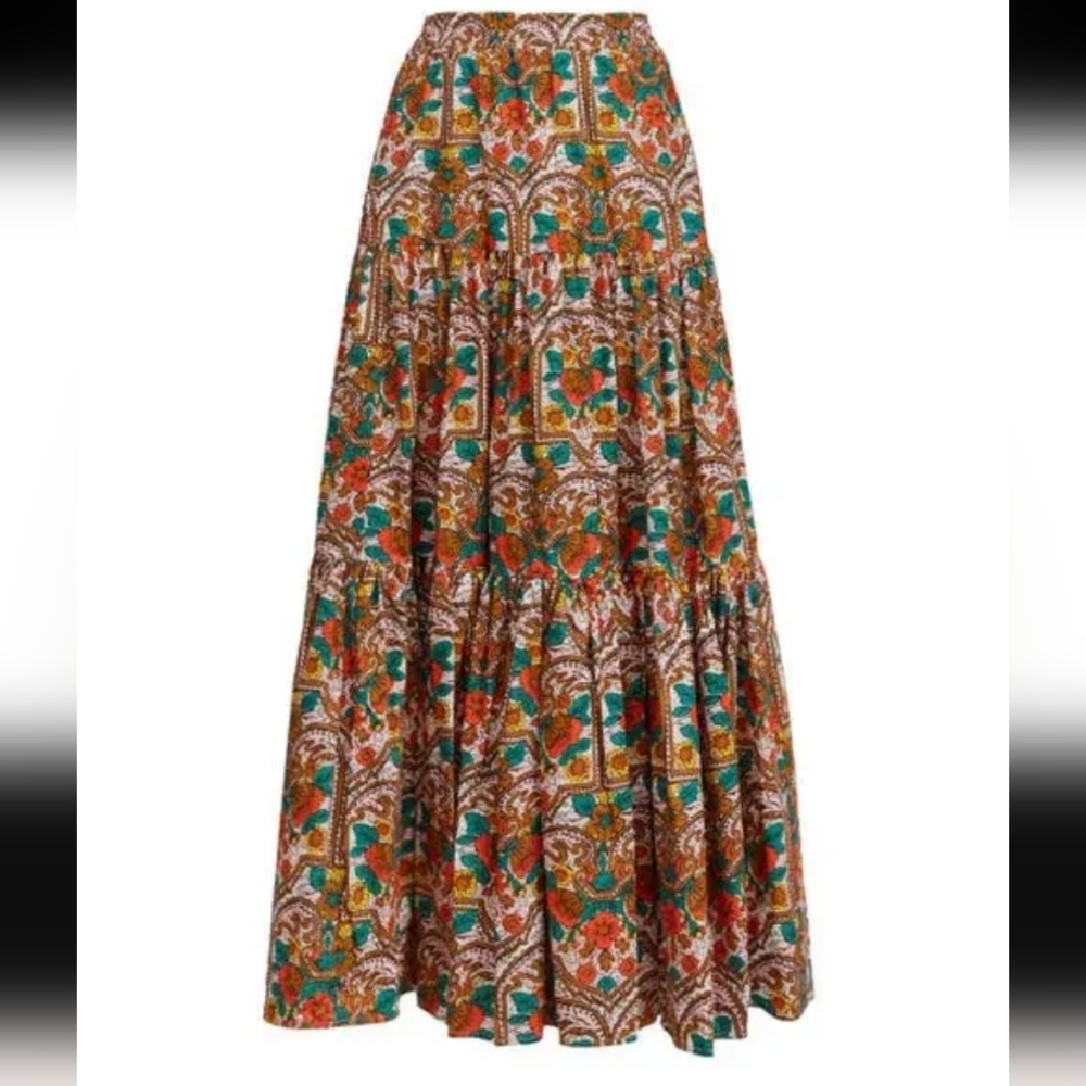 NWOT La DoubleJ Big Skirt - Corte White Rust - Picture 2 of 6